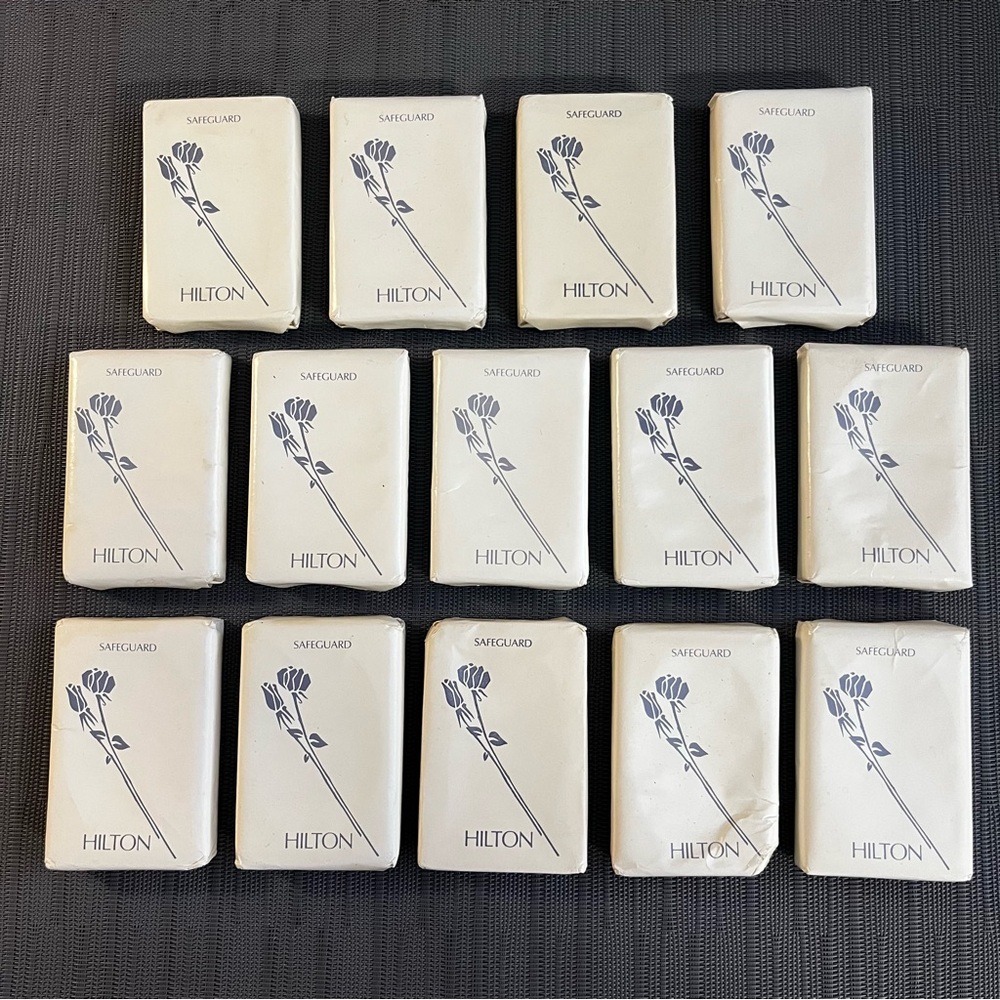 Vintage Hilton Safeguard Travel Soap Set of 14